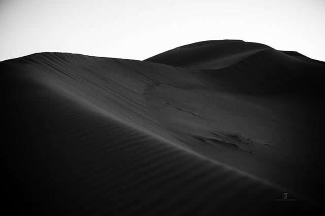 Dunas en blanco y negro
