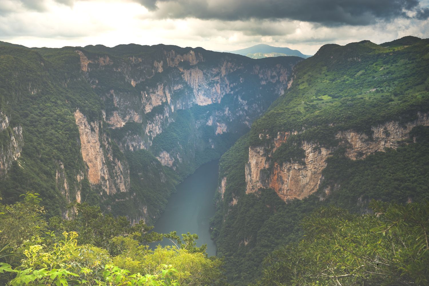 Vista aérea del Cañón del Sumidero